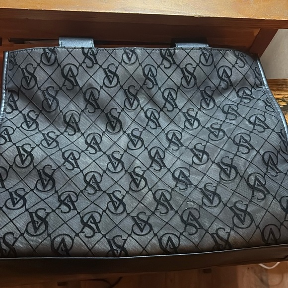 Black Victoria Secret Patterned bag - Picture 1 of 4